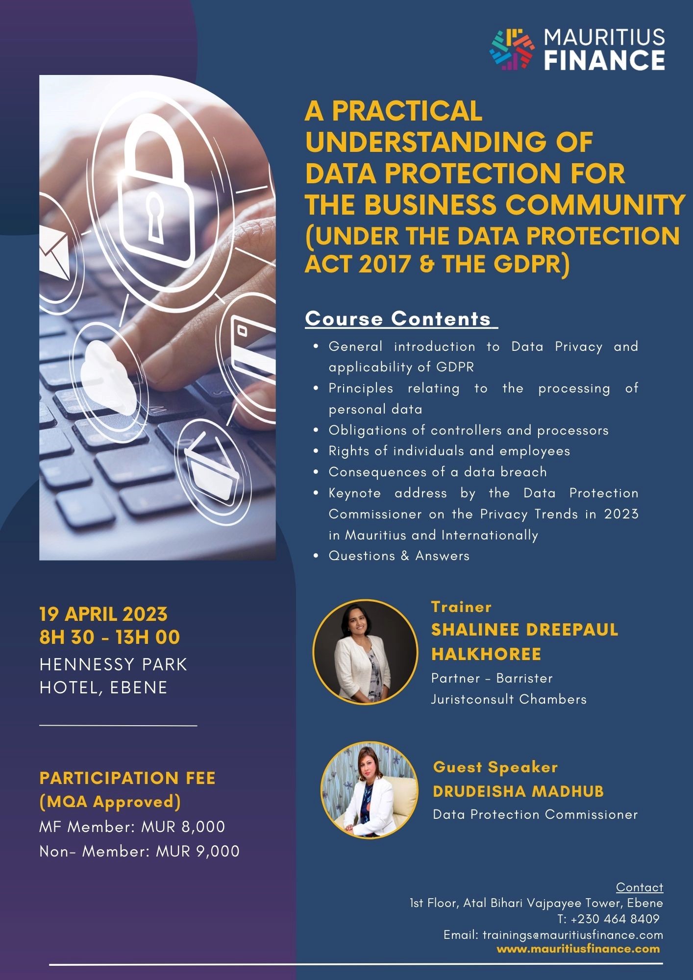 Mauritius Finance Workshop - A Practical Understanding of Data Protection